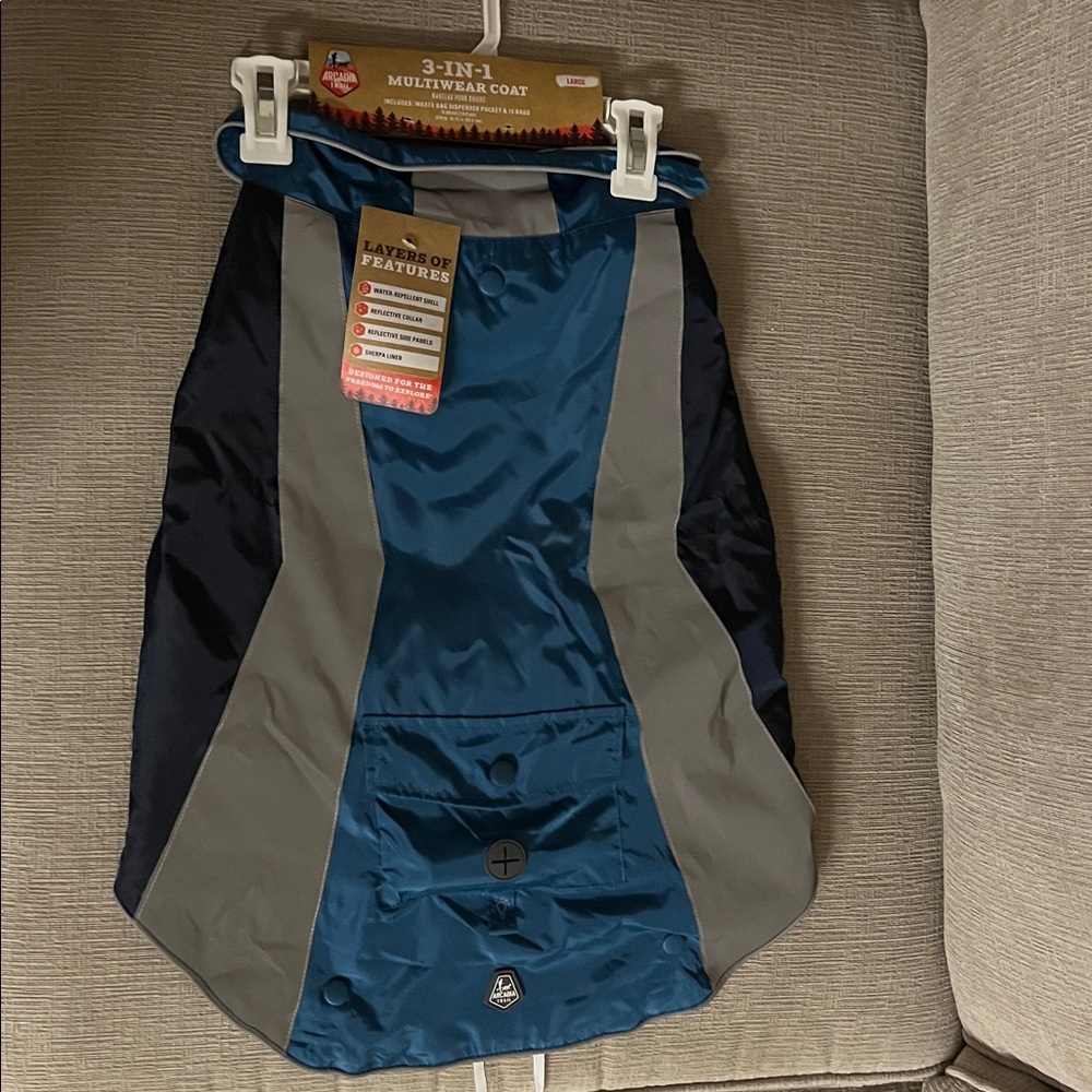 Arcadia Trail 3 in 1 Multiwear Outdoor Dog Coat Large